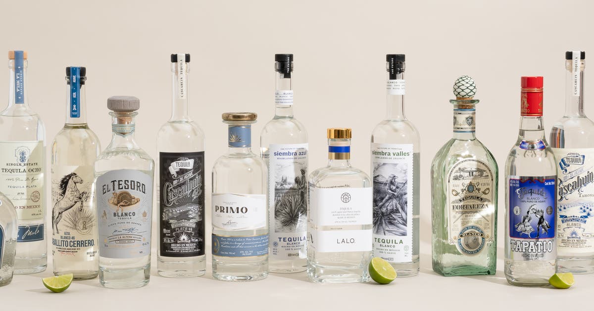 Tequila in Blue and White Bottle: Identifying Tequila Brands Packaged in Blue and White Bottles